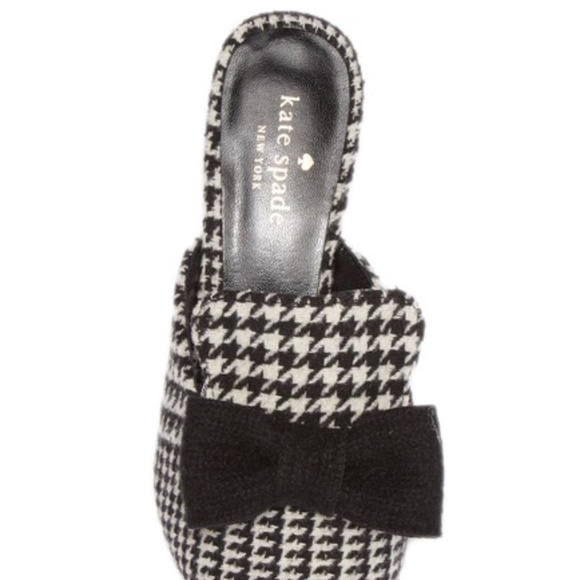 🌸KARIN Bow Slip-On Mule black/White houndstooth - Picture 4 of 4